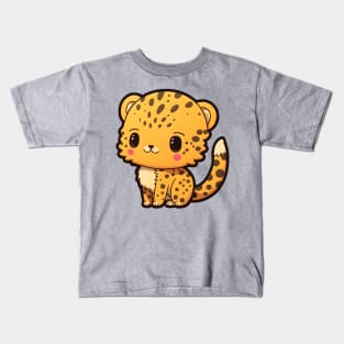 Big head Cheetah cub Kids T-Shirt